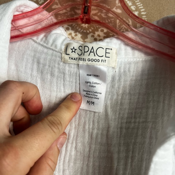 LSpace Mika Romper in White - Picture 6 of 7